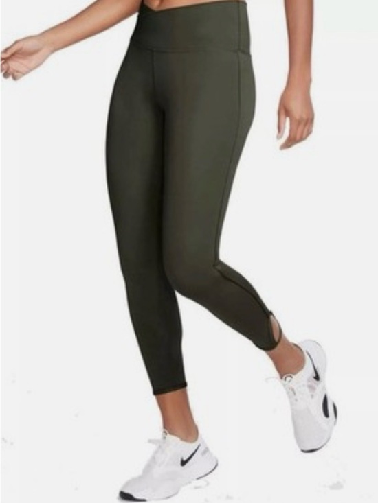 Nike Pants - Nike Dri Fit Women’s Olive Green High Rise Cut Out Leggings